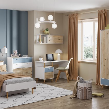 Модульная детская Дикинс 3 Светло-синий