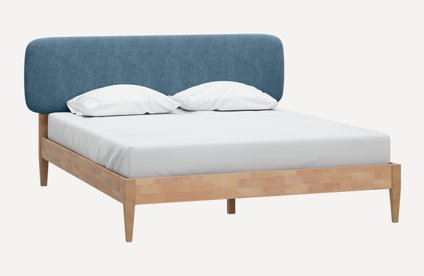 Кровать Сейлор 160 Textile Blue уценка