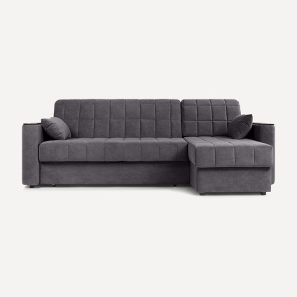 Диван угловой Мурано Velvet Grafit