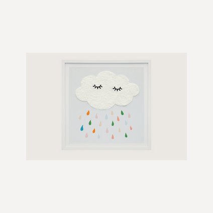 Постер детский Рэйни Белый 40x40