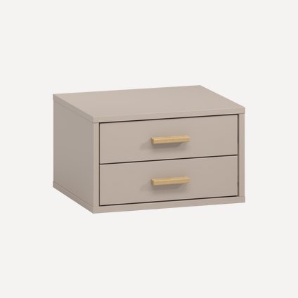 Тумба прикроватная подвесная Ивейн-9 Latte Double