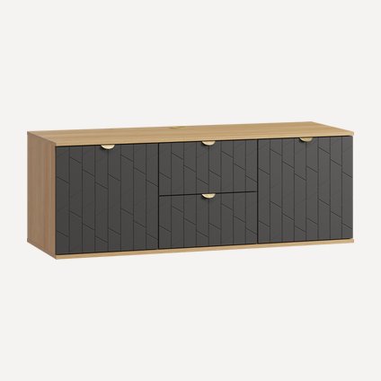 ТВ-тумба Монблан-1 Angle Grafit Oak