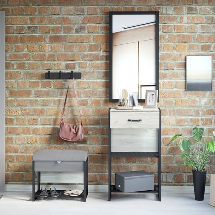 Модульная прихожая Техно 2 Дуб Крафт Белый