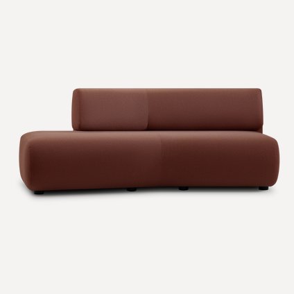 Диван прямой Маиль-3НРЛ Textile Marsala