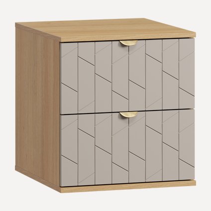 Тумба прикроватная Монблан-1 Angle Santiago Oak