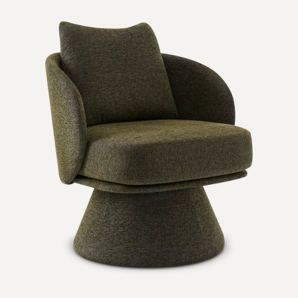 Кресло поворотное Асвен Textile Olive