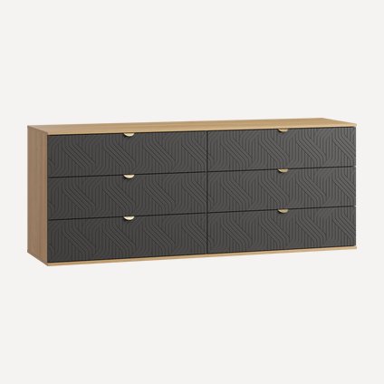 Комод Монблан-4 Fancy Grafit Oak