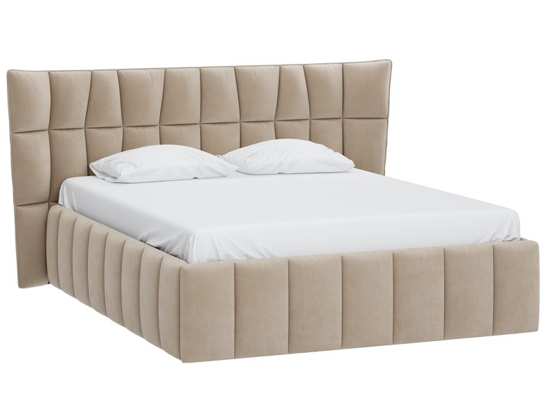Кровать divan.ru Даймант-П 160 Велюр Бежевый