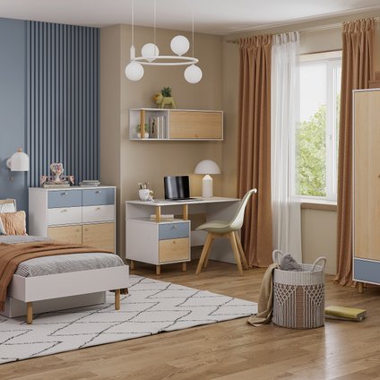 Модульная детская Дикинс-3 Sky Plywood