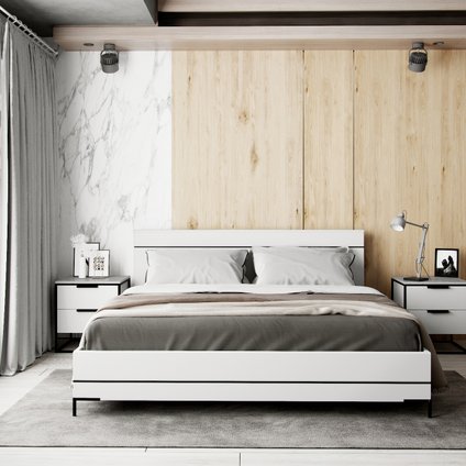 Спальня модульная Норд-1 Белый