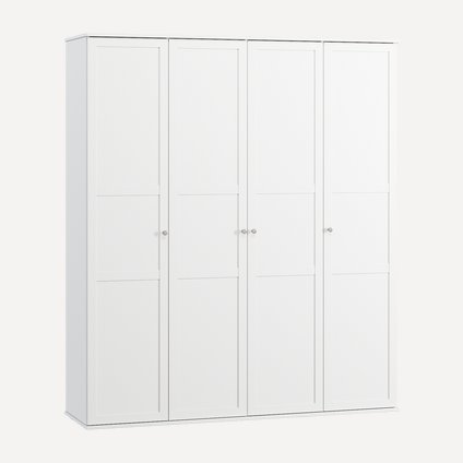 Распашной шкаф Амели-4-180-220 White