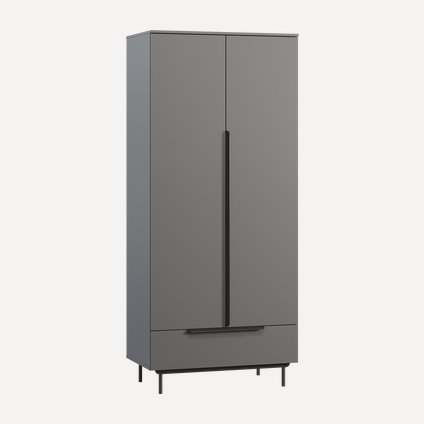 Распашной шкаф Квелен-2 Grey