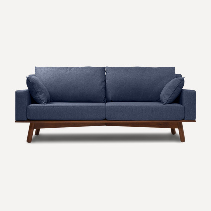 Диван прямой Миннесота Textile Blue