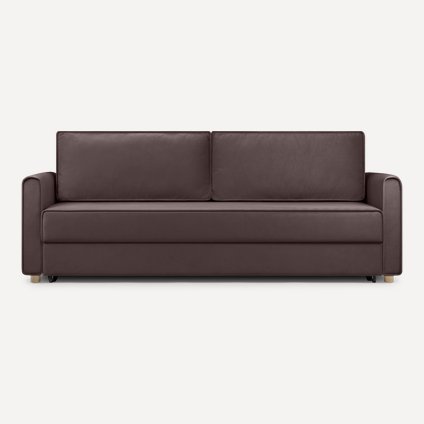 Диван прямой Лилле Велюр Коричневый