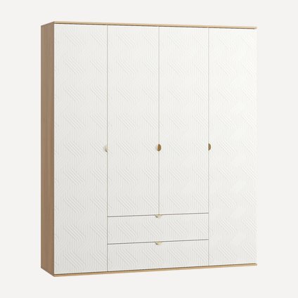 Распашной шкаф Монблан-4 Fancy Milk Oak