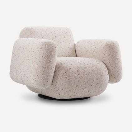 Кресло поворотное Я не минималист Boucle Cream