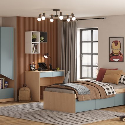 Модульная детская Пенни-4 Plywood Mint