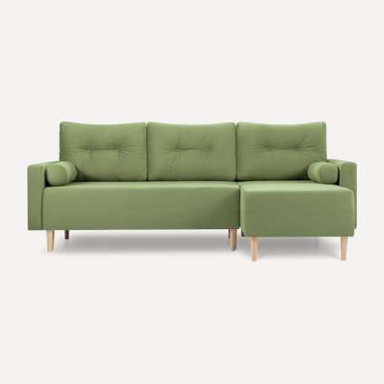 Диван угловой Нумо Velvet Olive