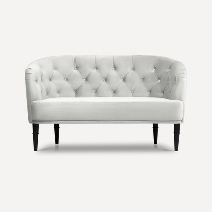 Диван прямой Шенто Barhat White