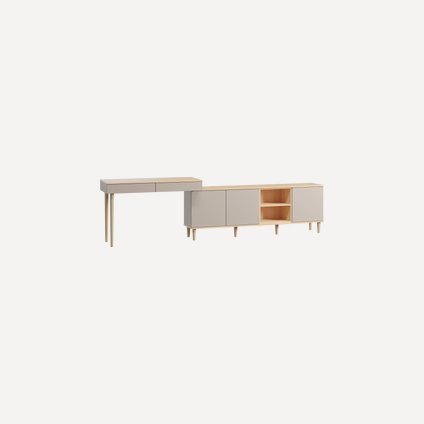 Стол-тумба Элвуд-4 Latte Plywood