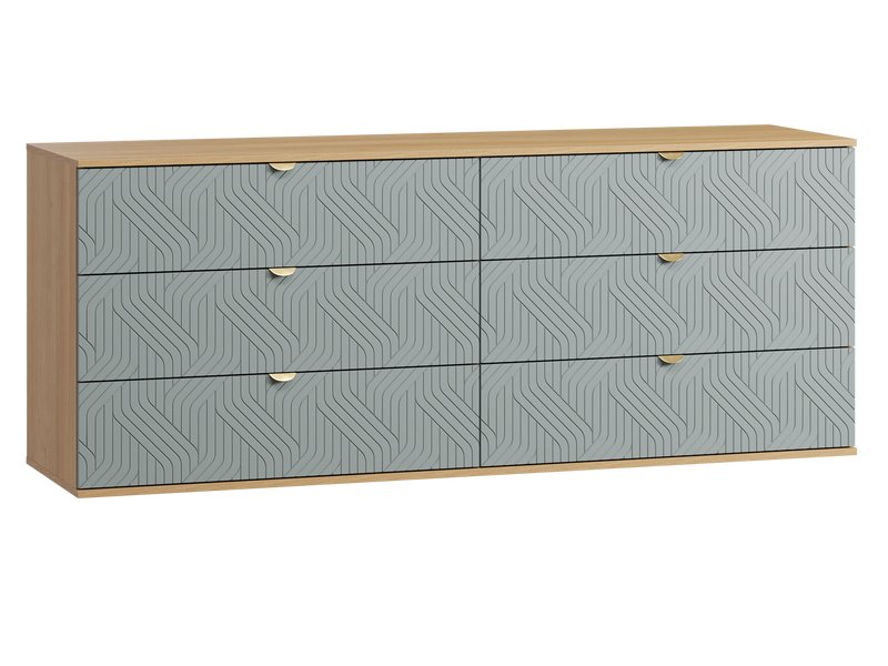 Комод Монблан 185x76 Косы Мятный
