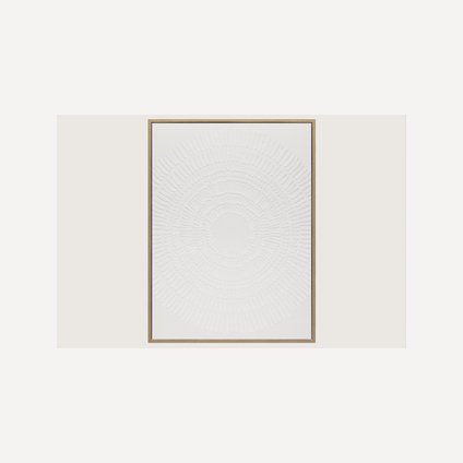 Картина Рельеф White Round