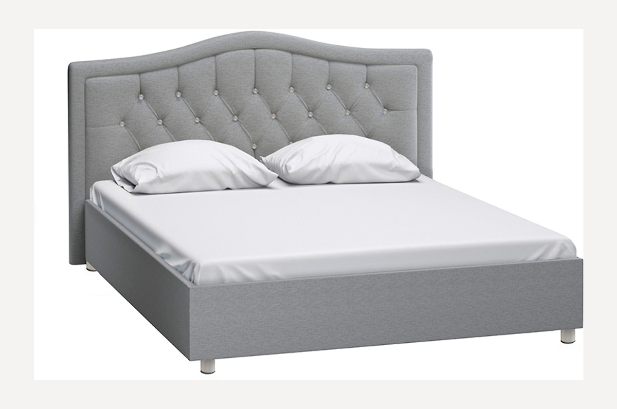 Кровать Анкона 160 Grey - фото 3