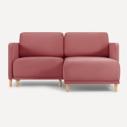 Диван угловой Нордика мини Velvet Coral