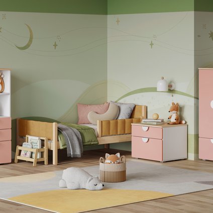 Модульная детская Милна 6 Розовый