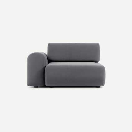 Кресло Маиль-2НРЛ Велюр Серый