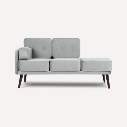 Кушетка Эдрил Velvet Grey