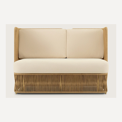 Диван прямой Ланоси Textile Yellow