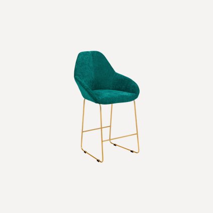 Стул полубарный Кент-5 Velvet Emerald