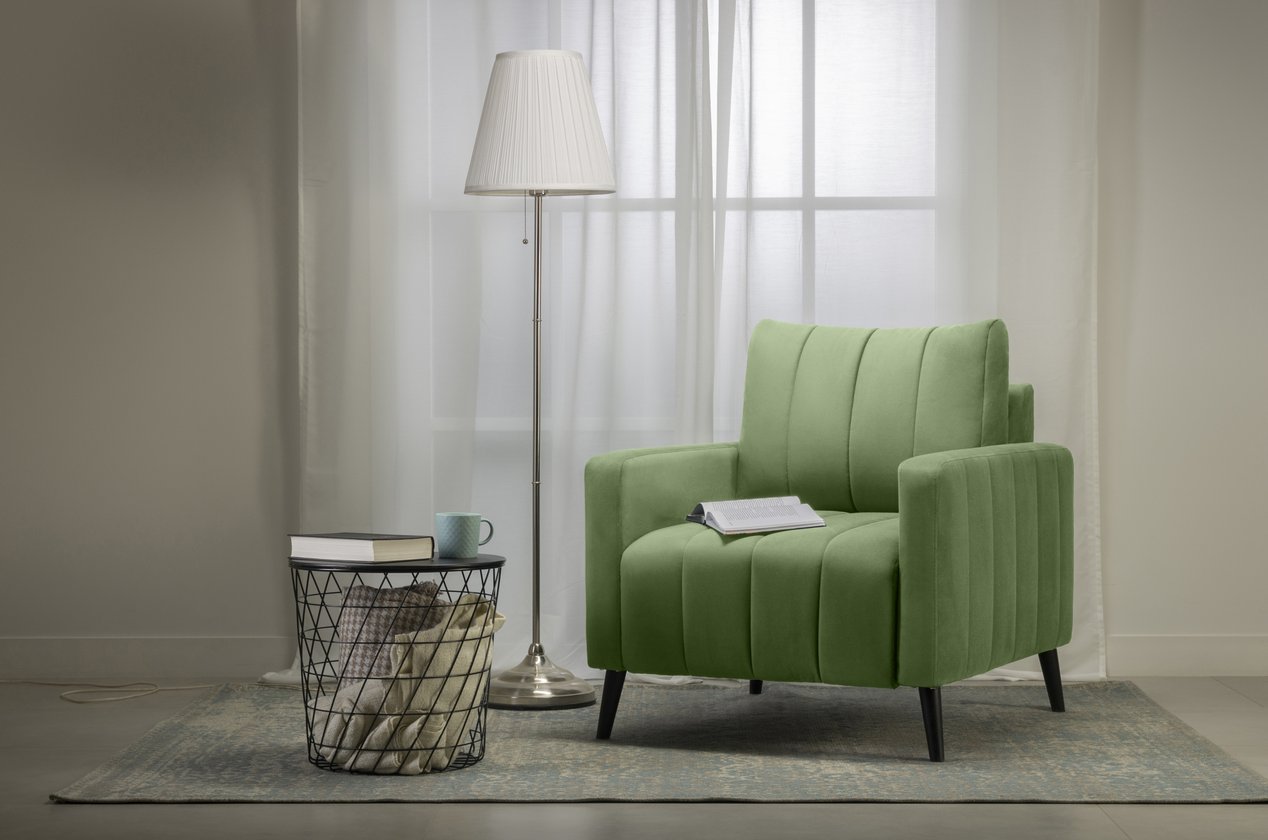 Кресло Маркфул Velvet Olive - фото 2