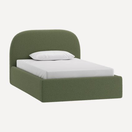 Кровать Кевия 120 Букле Зеленый