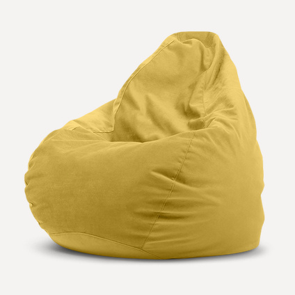 Кресло-мешок Рокси L Velvet Yellow