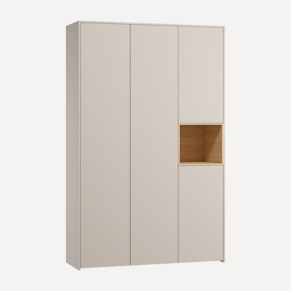 Распашной шкаф Висмар 3-153x240 Капучино