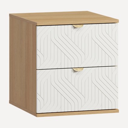 Тумба прикроватная Монблан-1 Fancy Milk Oak