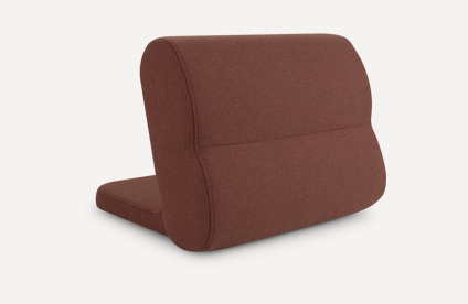 Подушка-спинка Альди-12 Textile Marsala