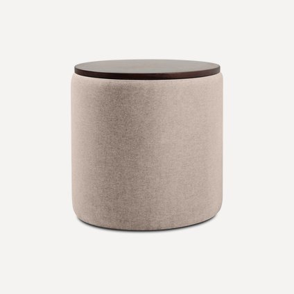 Пуф Арис Рогожка Кремовый