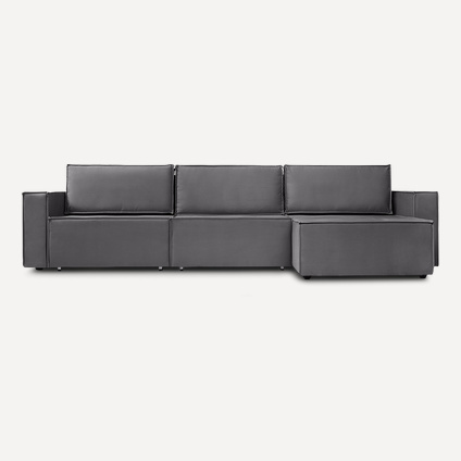 Диван угловой Лофт Velvet Grafit