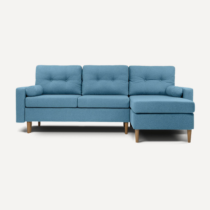 Диван угловой Динс Textile Blue