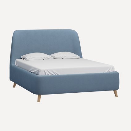 Кровать Молсон 160 Bucle Blue