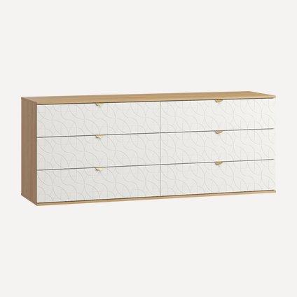 Комод Монблан-4 Lunge Milk Oak