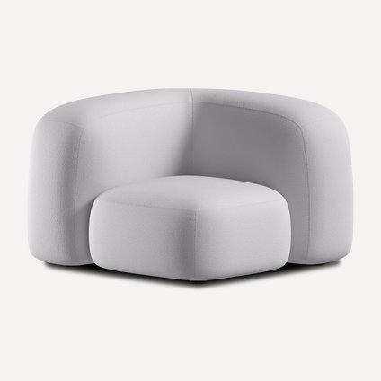 Угловое кресло Риббл-16 Bucle Silver