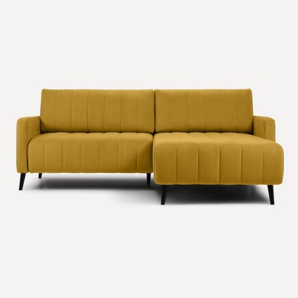 Диван угловой Маркфул Velvet Yellow