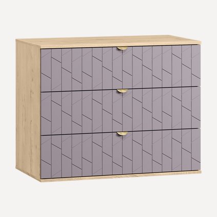 Комод Монблан 93x76 Грань Лавандовый/Дуб Ирландский