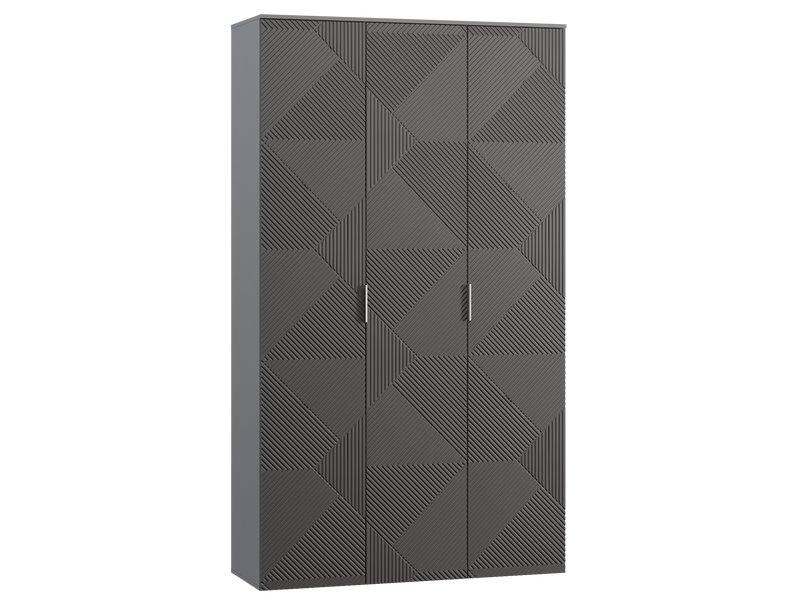 Распашной шкаф Шелтон 3-137x240 Графитовый