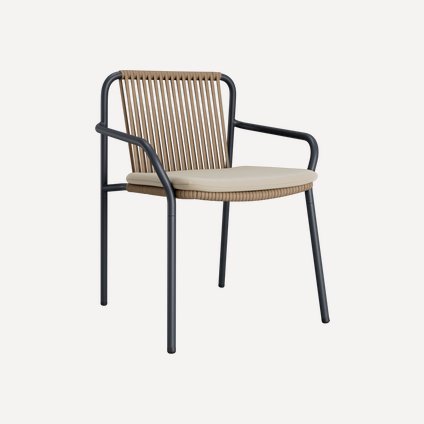 Стул Арлен Рогожка Кремовый/Бежевый