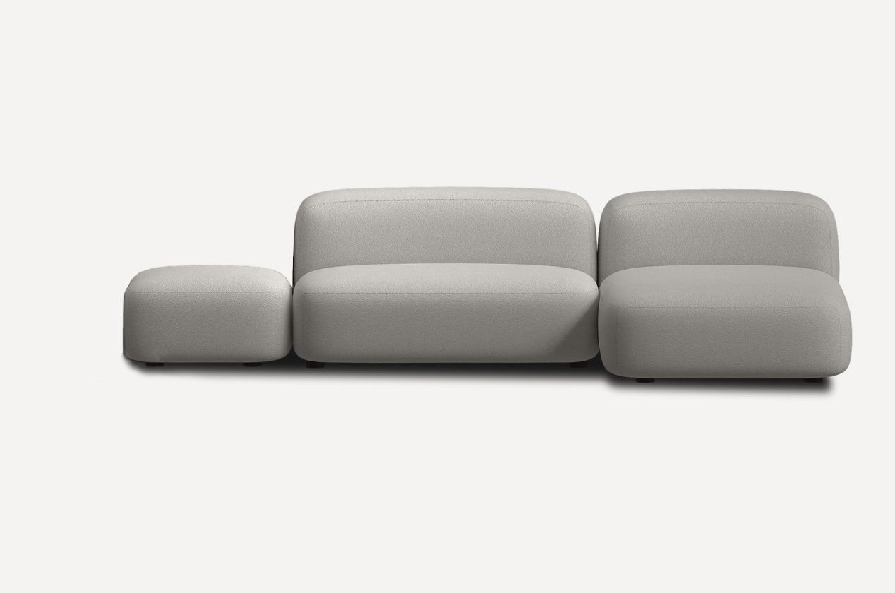 Диван модульный Риббл Bucle Beige - фото 1 Диван модульный Риббл Bucle Beige - фото 1